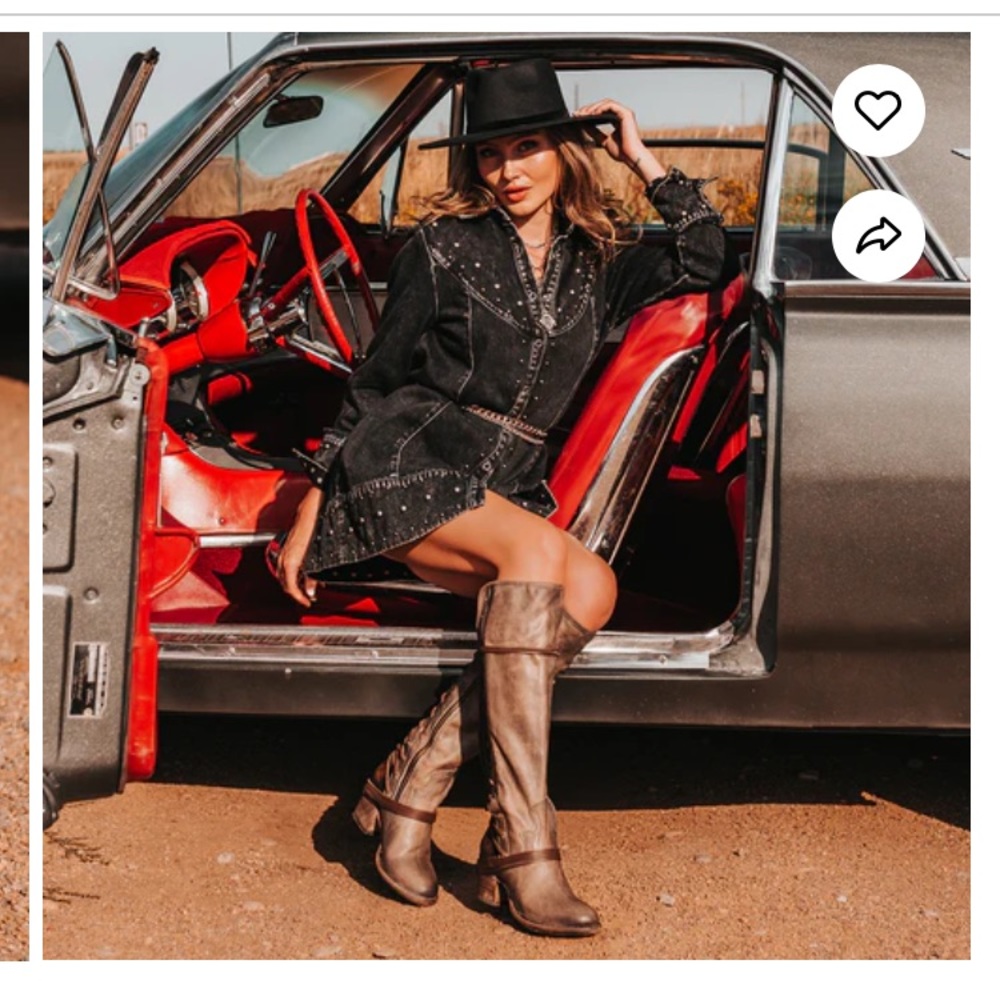 FREEBIRD COAL Stone color boots.